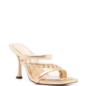 Jimmy Choo Gold Strappy Heels